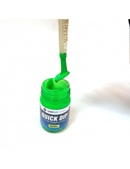 Saboflex Quick Dip Softbait, Fb.: Fluo Green