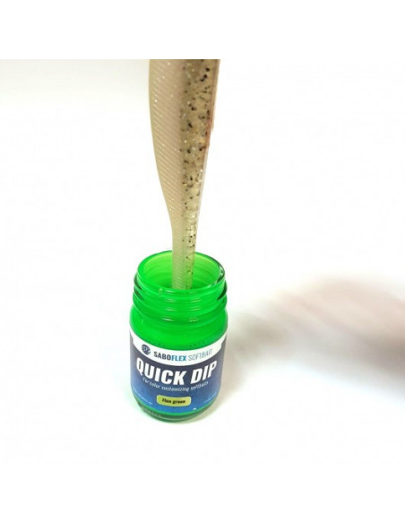 Saboflex Quick Dip Softbait, Fb.: Fluo Green