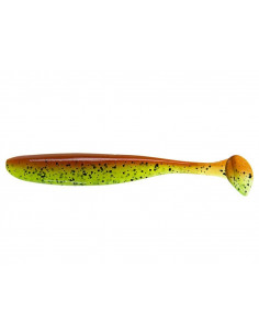 Keitech Easy Shiner 5", Fb.: Motoroil / Chartreuse