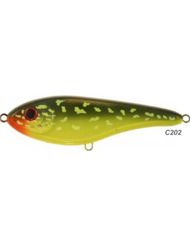 Strike Pro Buster Jerk II / 15 cm / 75 g./ Fb.: C202 Hot Pike