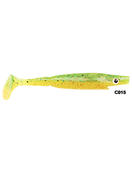 Strike Pro Piglet Shad 10 cm / 7 g./ Fb.: C015 Fire Perch