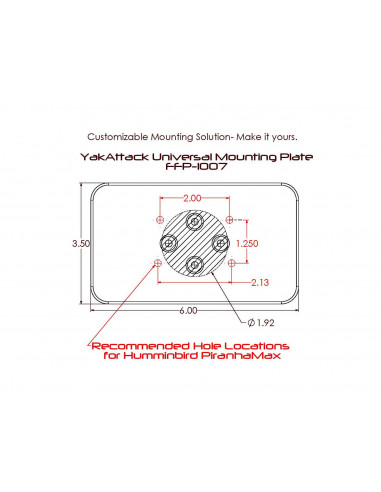 Yak-Attack Universal Mounting Plate (FFP-1007)