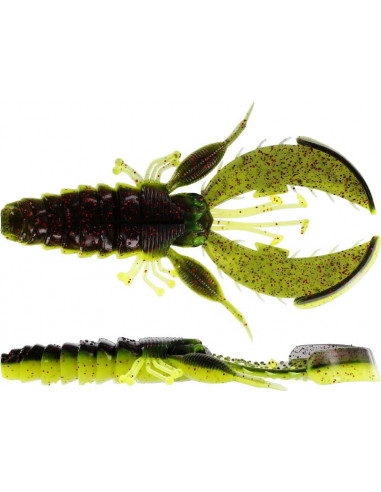 Westin CreCraw Creaturebait 8,5 cm Krebs-Imitat, Fb.: Black/Chartreuse