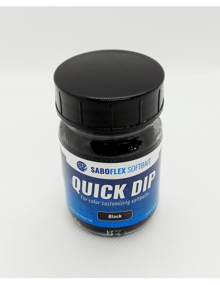 Saboflex Quick Dip Softbait, Fb.: Black