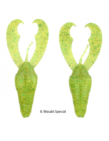 Spro Insta Claw 80 Scent Series, Fb.: Wasabi Special