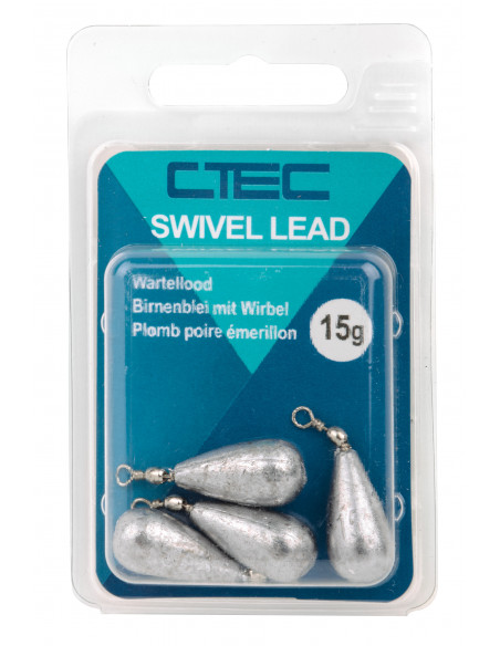 C-Tec Birnenblei mit Wirbel 15 g.