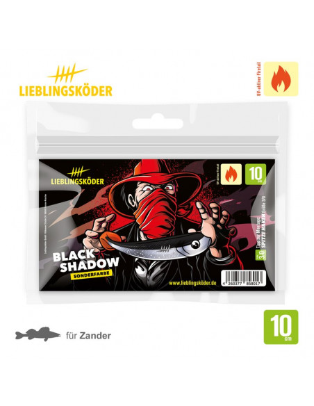 Lieblingsköder 10 cm, Fb.: Black Shadow Sonderfarbe