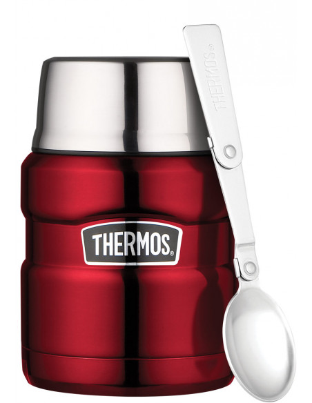 Thermos Essensbehälter 'King' mit Löffel 0,47 L, Fb.: Rot