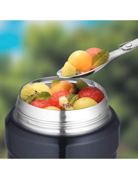 Thermos Essensbehälter 'King' mit Löffel, Fb.: Dunkelblau