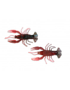 Kopyto Relax Crawfish 2", Fb. 05 Black/Red Glitter