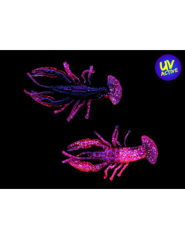 Kopyto Relax Crawfish 2", Fb. 05 Black/Red Glitter