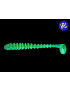 Keitech Swing Impact 2", Fb.: Motoroil / Chartreuse 2
