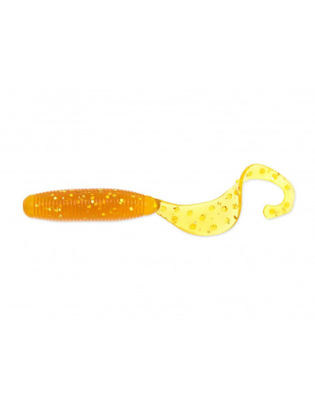 reins Fat G-Tail Grub 3", Fb.: Motoroil Gold Flake