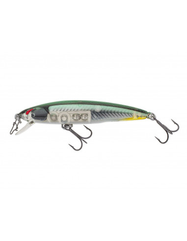 Nories Laydown Minnow Just Wakasagi Wobbler, Fb.: BB Grass Wakasagi