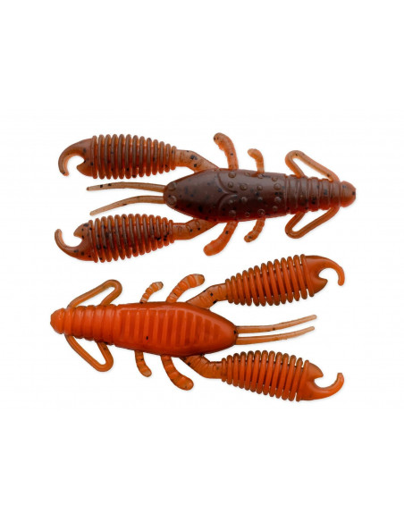 reins Ring Craw 3", Fb.: Green Pumpkin/Orange
