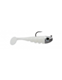 Delalande Toupti Shad 4 cm / 4 g./ Fb.: 10 Blanc