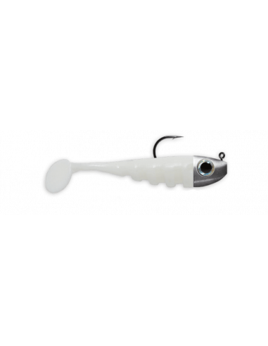 Delalande Toupti Shad 4 cm / 4 g./ Fb.: 10 Blanc