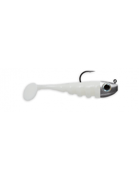 Delalande Toupti Shad 4 cm / 4 g./ Fb.: 10 Blanc