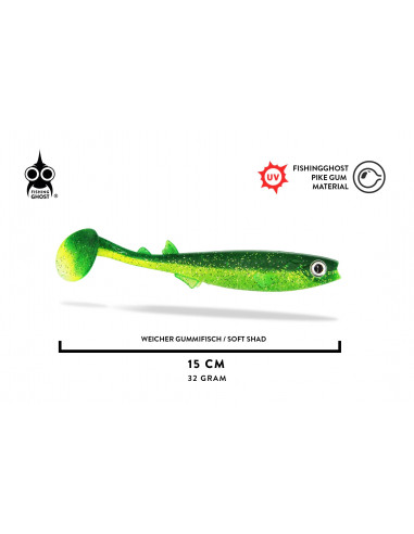 Fishing Ghost RenkyShad V2 15 cm / Fb.: Mint Ghost