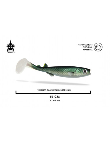 Fishing Ghost RenkyShad V2 15 cm / Fb.: White Fish