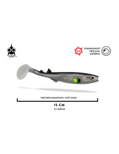 Fishing Ghost RenkyShad V2 15 cm / Fb.: White...
