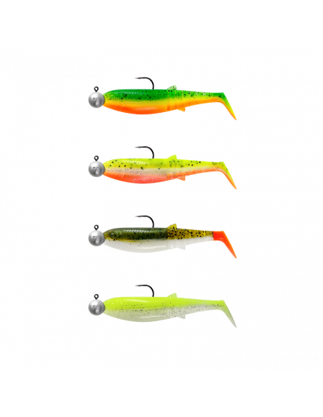 Savage Gear Cannibal Shad 8 cm / 2/0-7,5 g./ Darkwater Mix