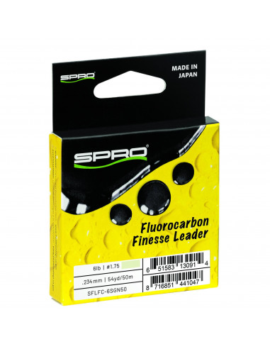 Spro Fluorocarbon Finesse Leader 0,352mm/7,3 kg/ Stealth Green