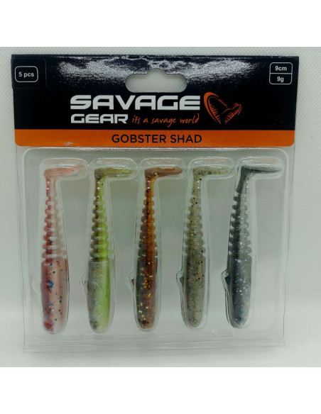 Savage Gear Gobster Shad 9 cm / 9 g./ Clear Water Mix