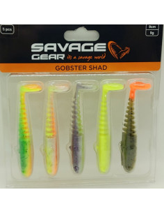 Savage Gear Gobster Shad 9 cm / 9 g./ Farbmix Dark Water 2