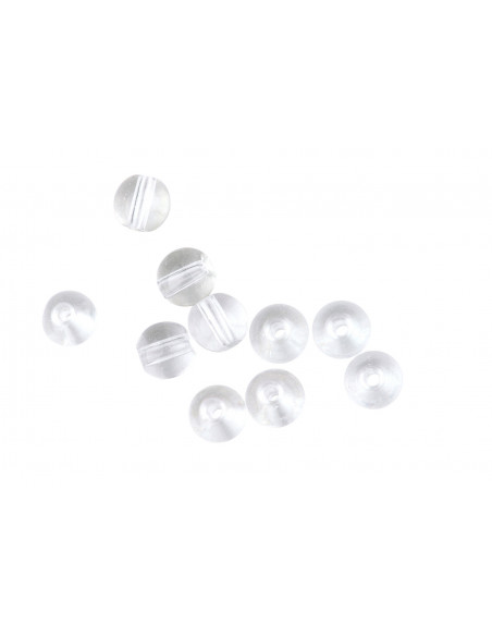 Spro Round Glass Bullet Weight Beads 8 mm Clear Diamond