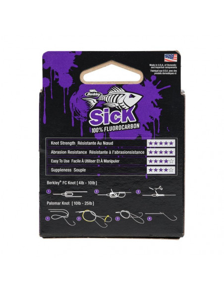 Berkley SICK Fluorocarbon Clear 0,35mm/ 10 kg./ 50 m
