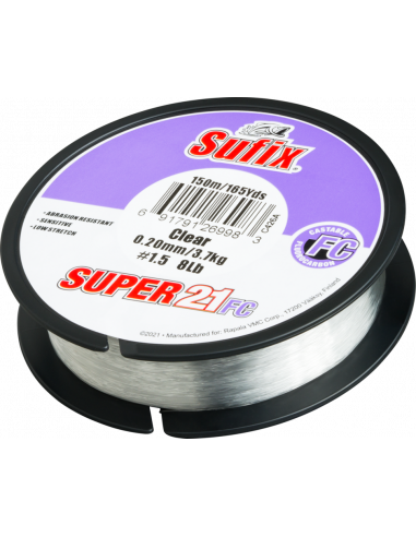 Sufix Super 21® FC Fluorocarbon 16,9 kg./ 0,50 mm/ 50 m
