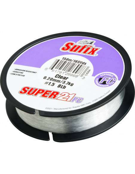 Sufix Super 21® FC Fluorocarbon 16,9 kg./ 0,50 mm/ 50 m