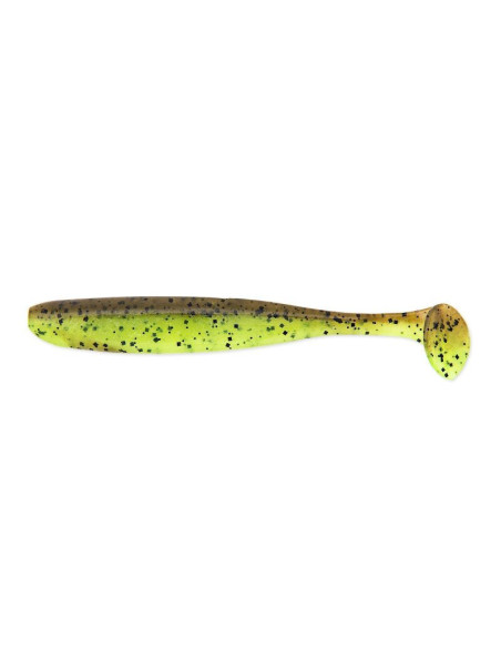 Keitech Easy Shiner 4", Fb.: Green Pumpkin/Chartreuse