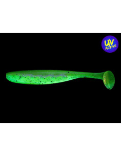 Keitech Easy Shiner 5", Fb.: Motoroil / Chartreuse 2