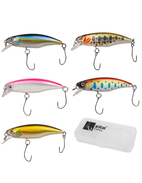 Zite Fishing Forellen Wobbler-Set 5,5 cm