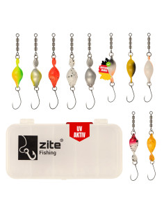 Zite Fishing Spiral Strike Shooter Spoon Set