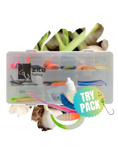 Zite Fishing Ultra Light Gummiköder Schnupper Box 40...