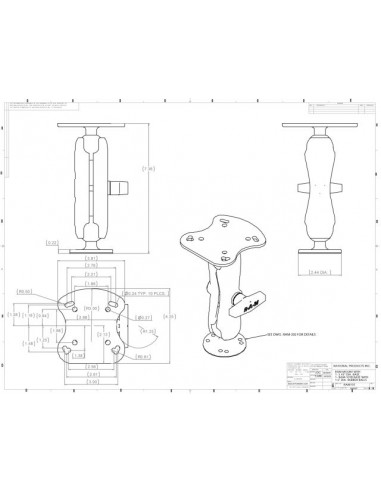 RAM Mounts Echolot-Halterung 1,5" RAM-107U