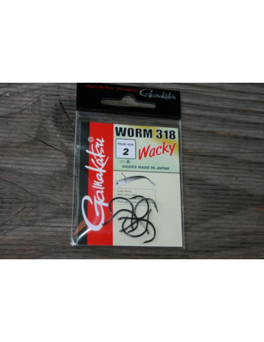 Gamakatsu Worm 318 Wacky, Gr. 2