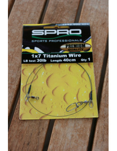 Spro Predator 1x7 Titanium Vorfach, Tragk.:13,6 kg 2