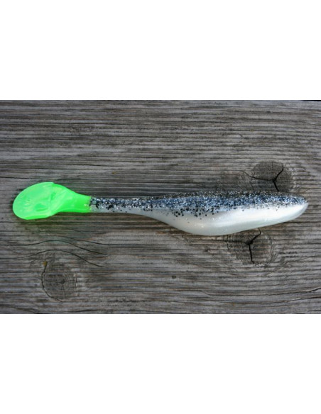 Bass Assassin Sea Shad 6", Fb.: S&P Silver Phantom/Chartreuse Ta