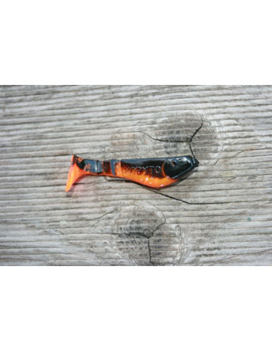 Relax Kopyto Classic 2", 5 cm, Fb. Clear-Fluoorange-Glitter-Schw