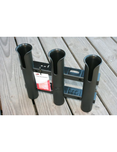 Tempress Fish-on 3-fach Rutenhalter, schwarz