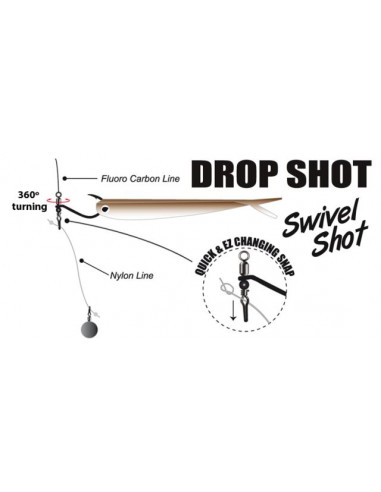 Gamakatsu Drop Shot Swivel Shot, Gr.2/0