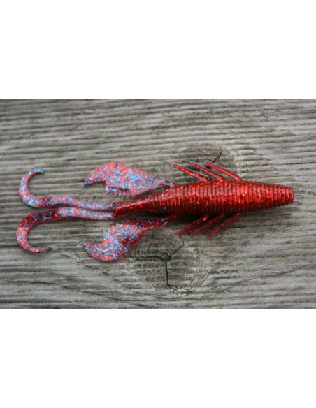 HART Izaki 12 cm Creaturebait, Fb.: 12 Red Blue Glitter