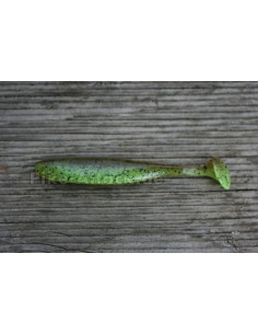 Keitech Easy Shiner 5", Fb.: Green Pumpkin / Chartreuse 2