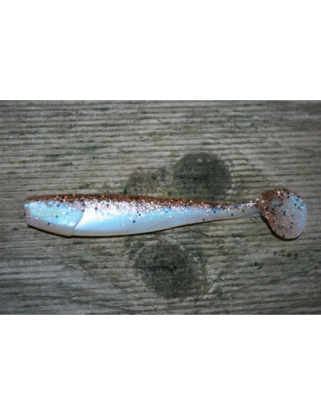 Relax King Shad 4", Fb.: Blauperl-Clear-Kupfer-Glitter