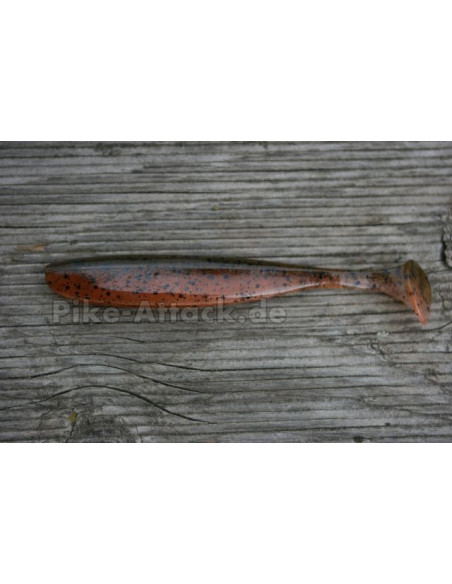 Keitech Easy Shiner 5", Fb.: Green Pumpkin Fire