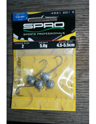 Gamakatsu/Spro Round Jighead  Jig 22 Rundkopfjig 2# - 5 g.